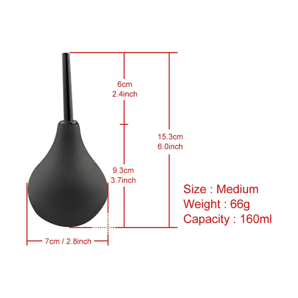 Anal Irrigator Enema Shower Kit Rectal Colon Irrigation Anus Cleaner Tip Nozzle Medical Materials Anal Wash for Women/Men