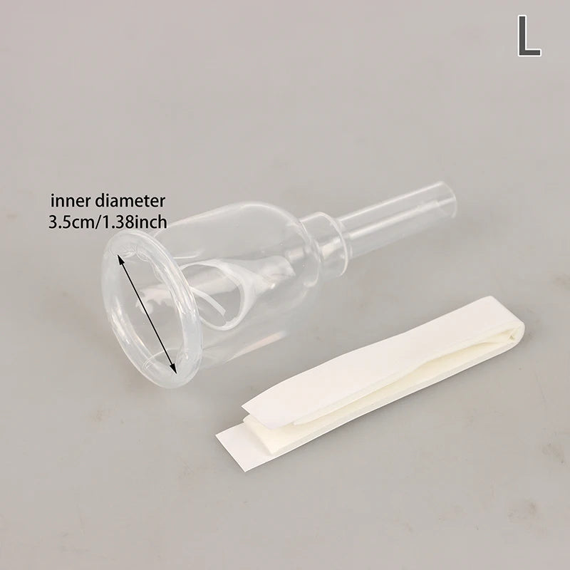 Sterilized Medical Silicone Male External Catheter Self-Adhesive Comfortable Size S M L for Urological Care