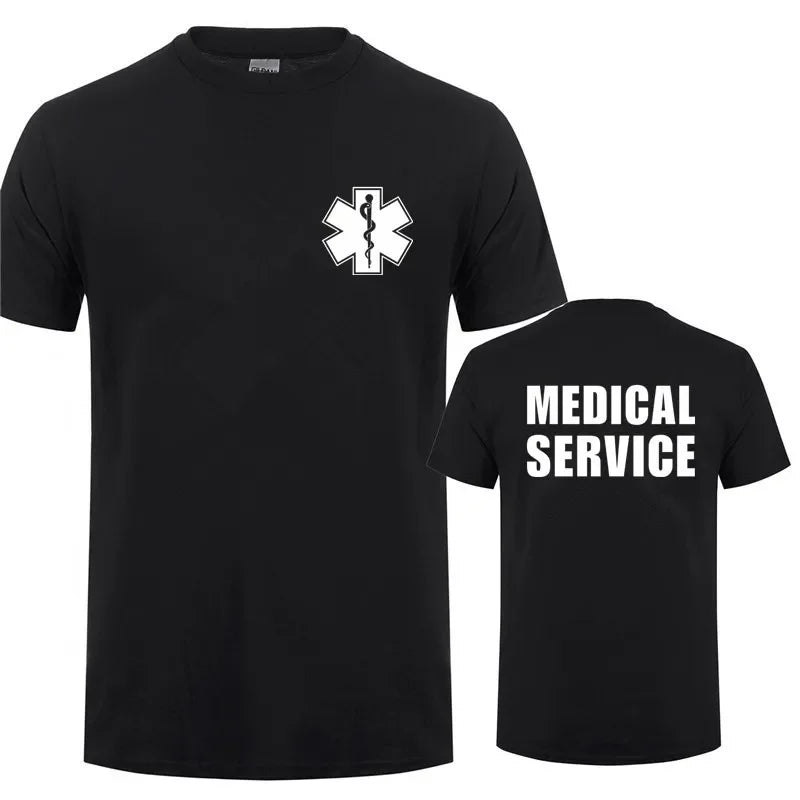 EMT Paramedic Emergency Medical Services T Shirt Men Casual T-shirt Short Sleeve Mans Cool Tops