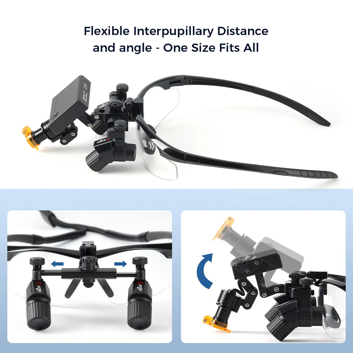 Azdent Dental Medical Loupes Surgical Head Light 5W LED Lamp Headlight  Medical Laboratory 3.0x 4.0X 5.0x 6.0x Dentistry Tools