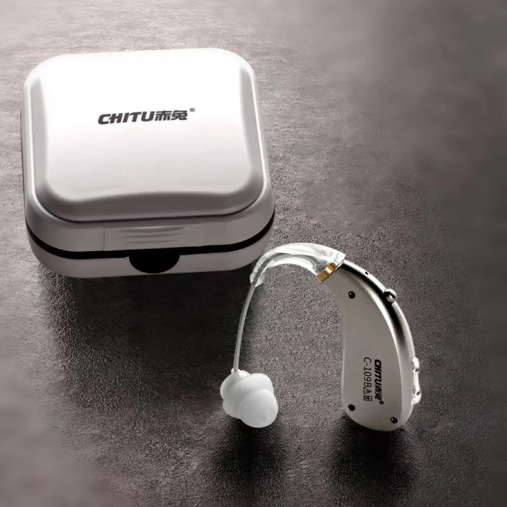 Chitu Mini Audition Sound Amplifiers BTE Hearing Aid Rechargeable for Elderly Adult Hearing Loss Ear Medical Hearing Device deaf