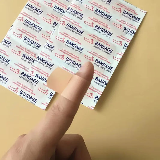 10-60pcs PE/Non-woven Band-Aid Breathable Adhesive First Aids Medical Bandages Patch Cushion Wound Hemostasis Stickers