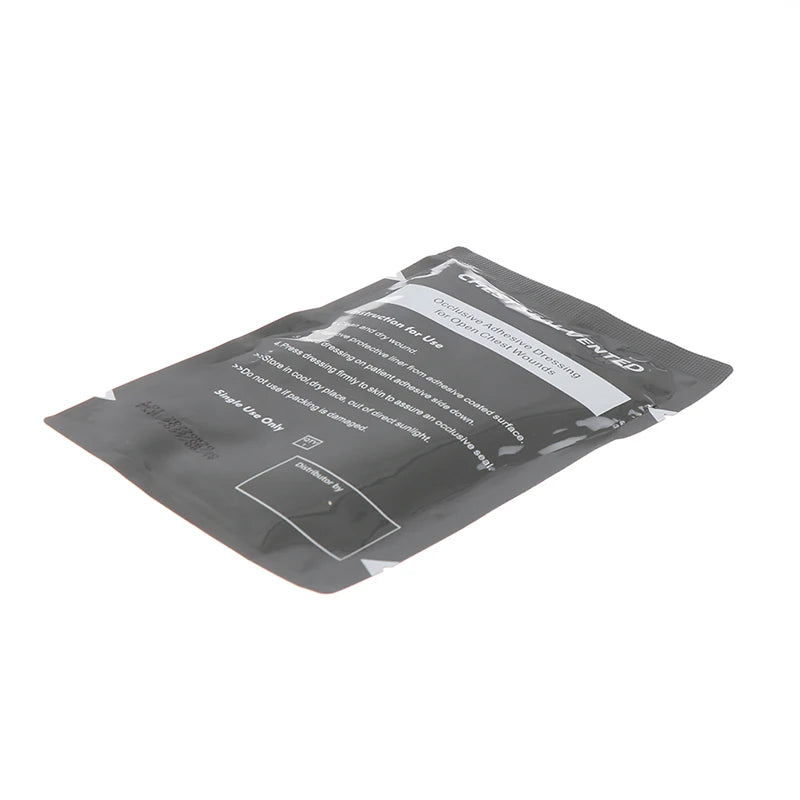 Emergency Trauma Sticker First Aid Patch For Open Chest Wound Lifesaving Closure Adhesive Dressing Medical Vent Chest Seal