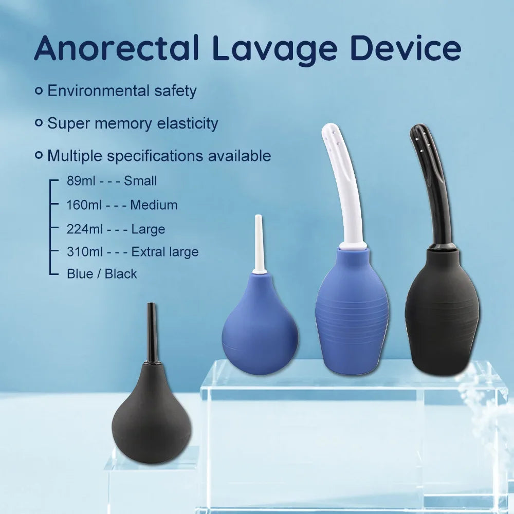 Anal Irrigator Enema Shower Kit Rectal Colon Irrigation Anus Cleaner Tip Nozzle Medical Materials Anal Wash for Women/Men