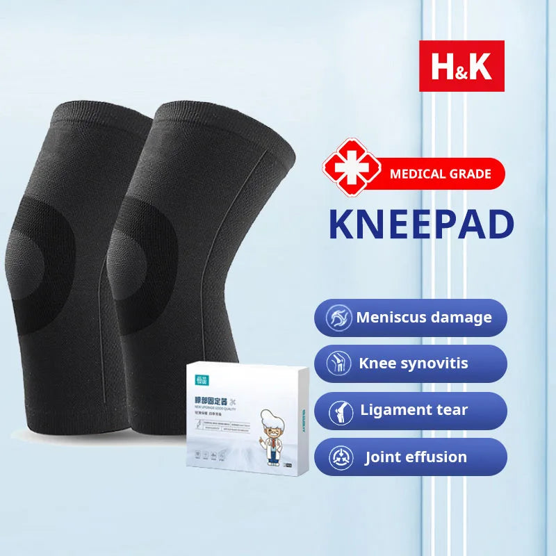 Black Thin Knee Support Knee Pads for Running Medical Knee Pads Tear Arthritis Joint Pain Relief prevention of muscle injur