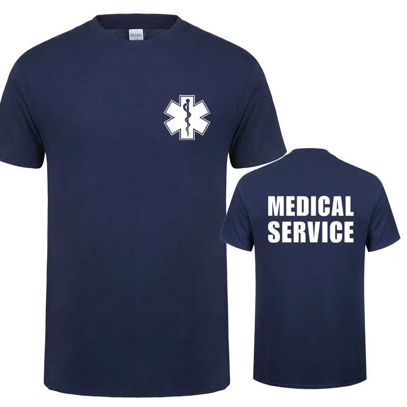 EMT Paramedic Emergency Medical Services T Shirt Men Casual T-shirt Short Sleeve Mans Cool Tops