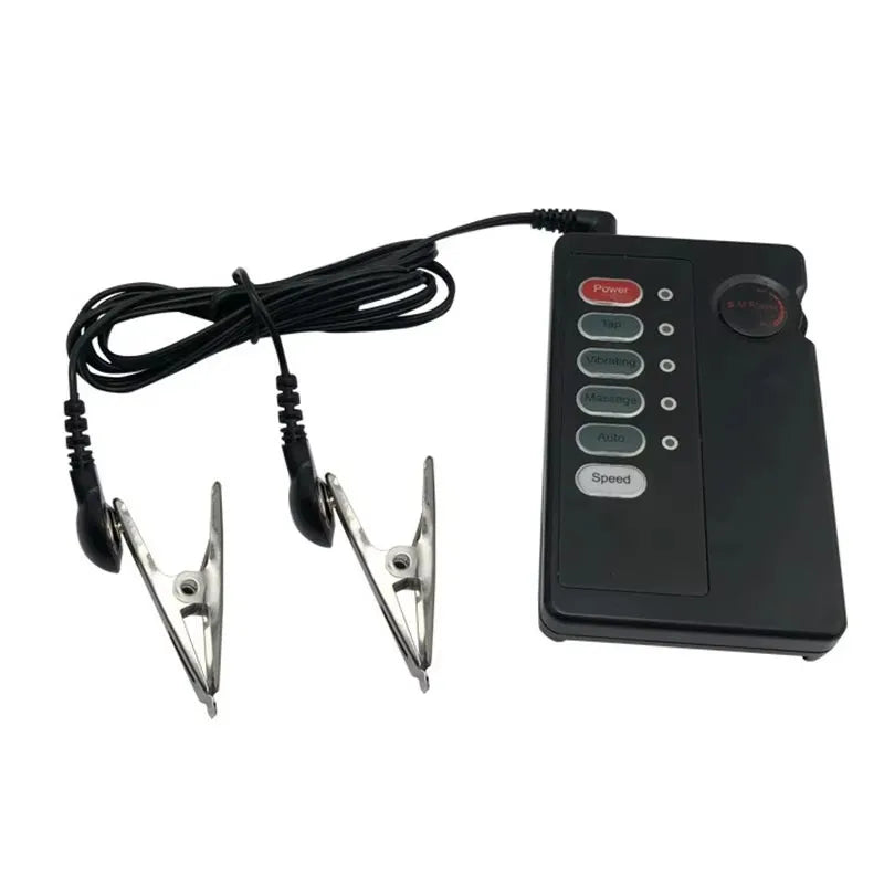 Metal Electric Shock Nipple Clip Breast Massager Female Nipple Stimulator Adult Toy Adult Games Medical Supplie SM Bondage Slave