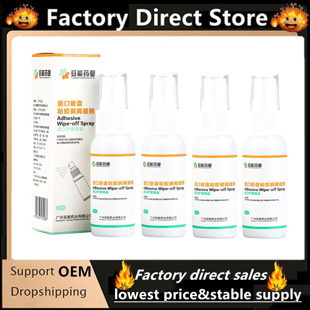 Colostomy Adhesive Wipe-Off Spray Medical Adhesive Remover Ostomy Bag Care Clean And Disinfect Skin Supplies