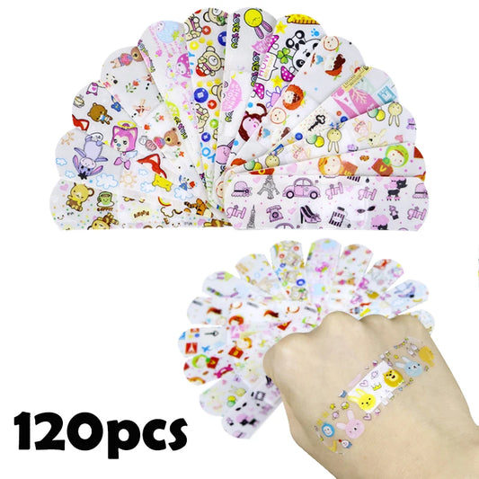 10/120pcs Transparent Medical Patch Waterproof Wound Bandages Cute Breathable First Band Aid Medical Adhesive for Kids