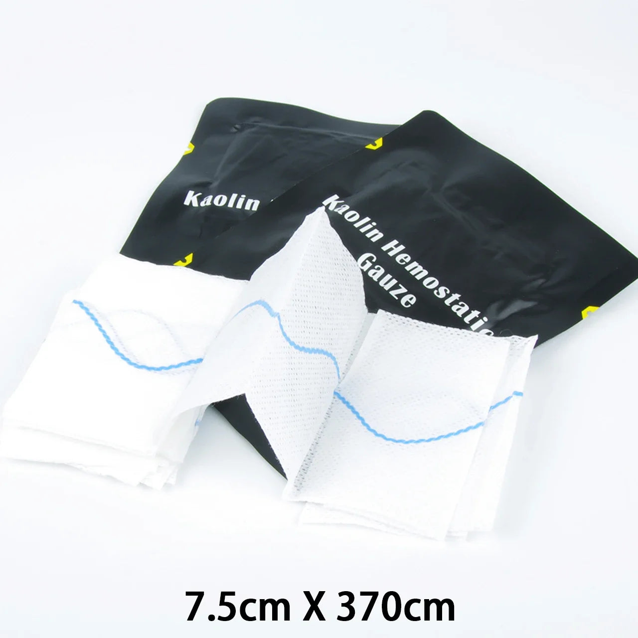 Hemostatic Kaolin Gauze Combat Emergency Trauma Z-Fold Soluble For Ifak Tactical First Aid Kit Medical Wound Dressing