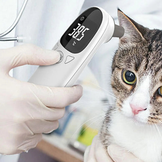 Infrared Pet Cat Dog Ear Thermometer Medical Animal Measuring Electronic Thermometer Non-contact Home Veterinary Equipment Quick