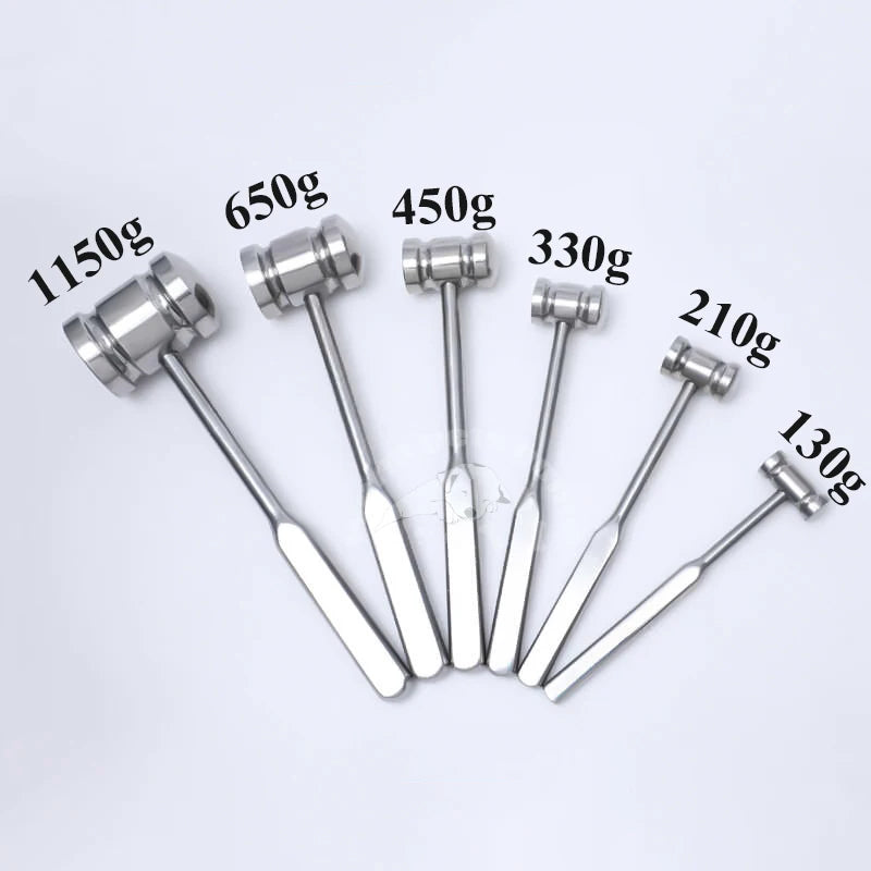 Double-headed Bone Hammer Dental Implant Bone Crushing Lifting Tools Medical Orthopedic Bone Hammer Veterinary Equipment