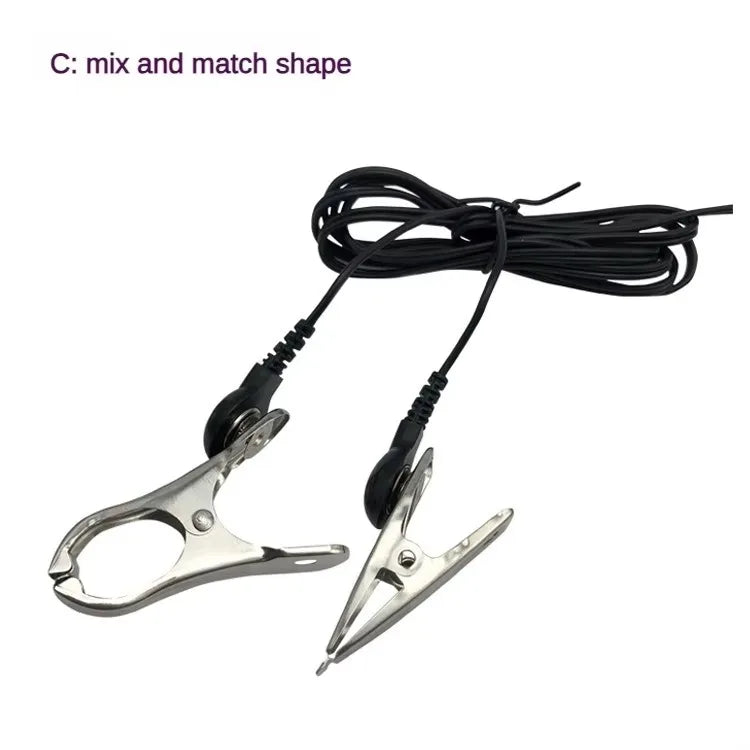 Metal Electric Shock Nipple Clip Breast Massager Female Nipple Stimulator Adult Toy Adult Games Medical Supplie SM Bondage Slave