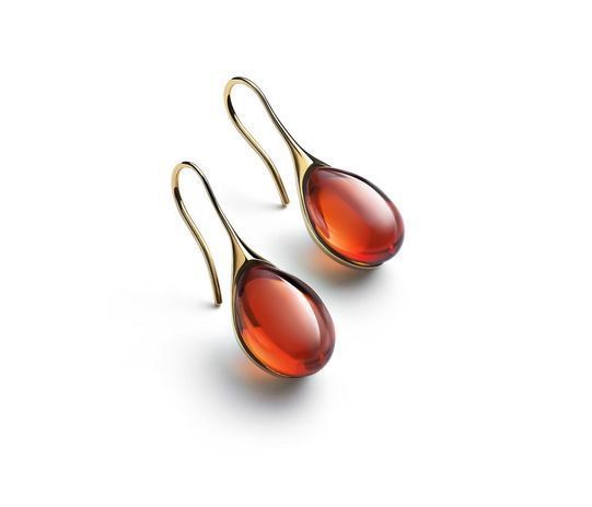 Nine-color Inlaid Cat's Eye Earrings